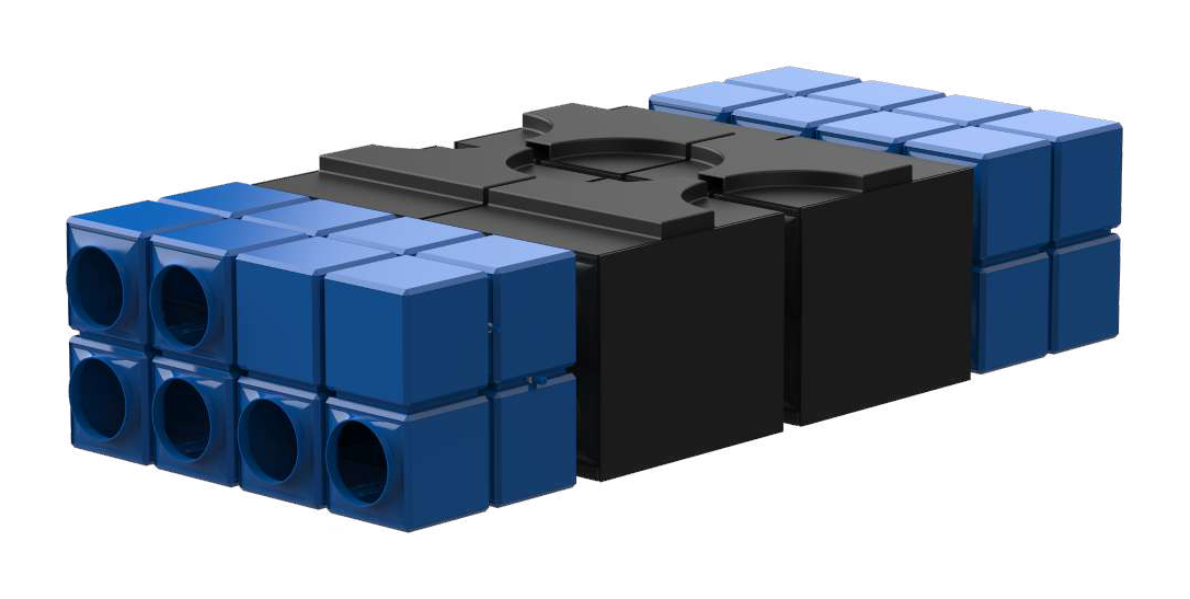 Render of the modular ICECUBE dew-point cooling unit